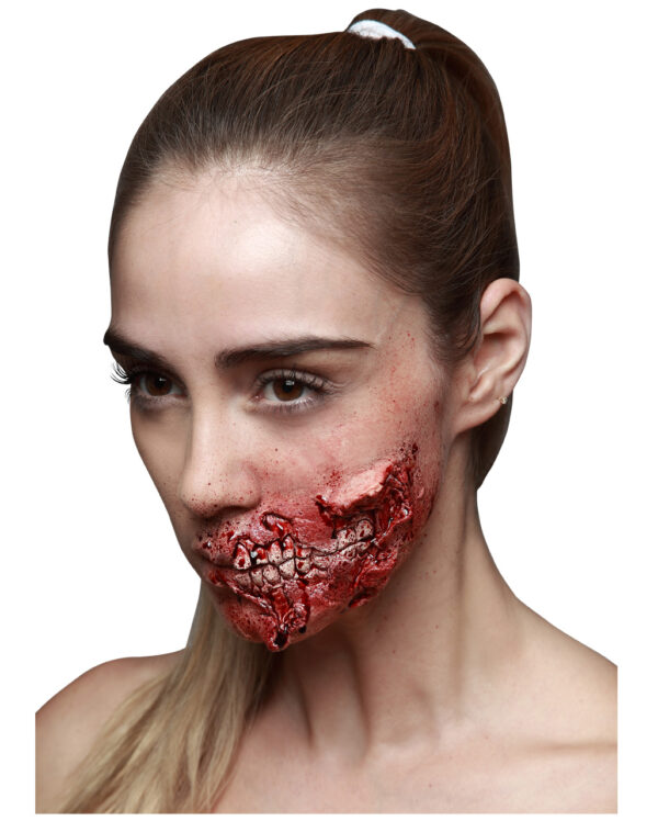 Zombie Fraß Latexwunde - Zombie Make-up schminken