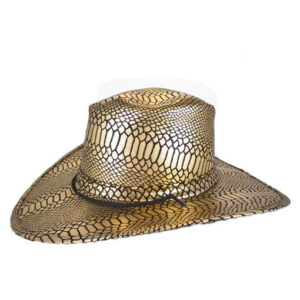 Cowboy Hut gold/schwarz