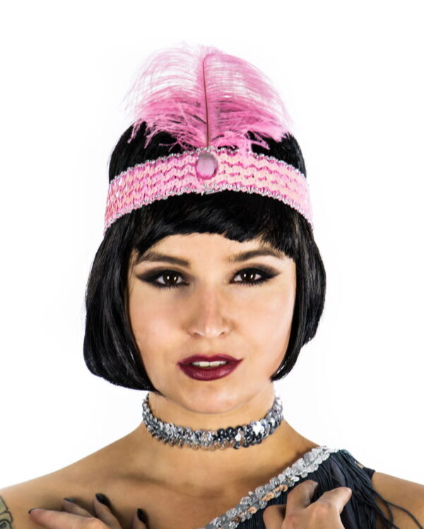 Flapper Stirnband rosa