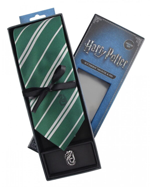 Harry Potter Slytherin Krawatte mit Pin