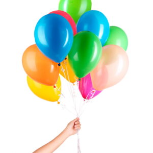 30 Latex Ballons für Helium mit Schnur