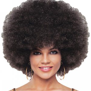 Deluxe Jumbo Afro Perücke braun