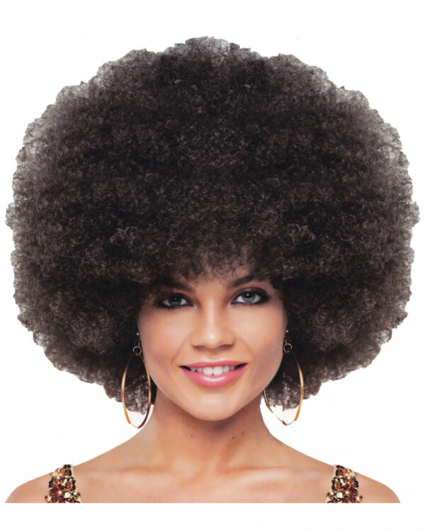 Deluxe Jumbo Afro Perücke braun