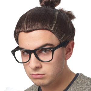 Hipster Man Bun Perücke