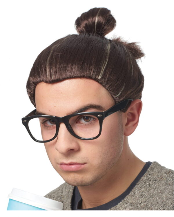 Hipster Man Bun Perücke