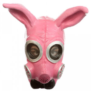 Fetisch Bunny Gas Maske pink