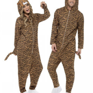 Tiger Onesie mit Kapuze Unisex L