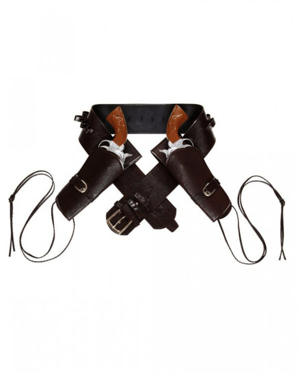 Doppelter Western Kunstleder Holster