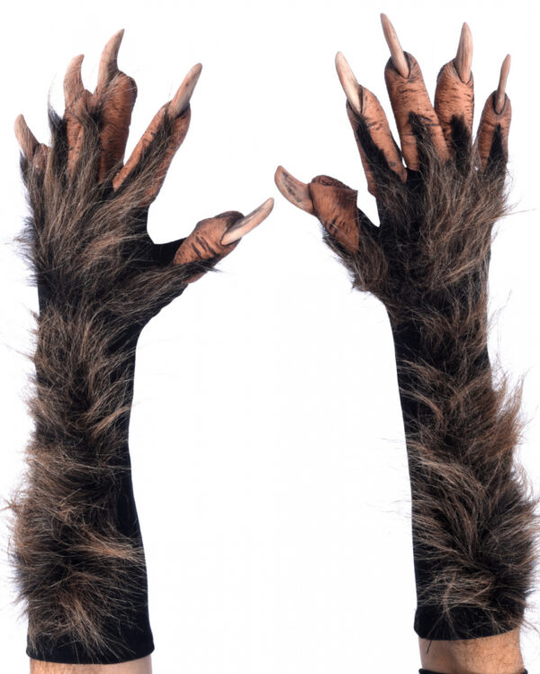 Werwolf Handschuhe mit Kunstfell Deluxe