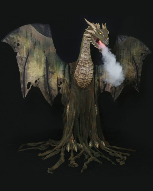 Riesiger Wald Drache Animatronic