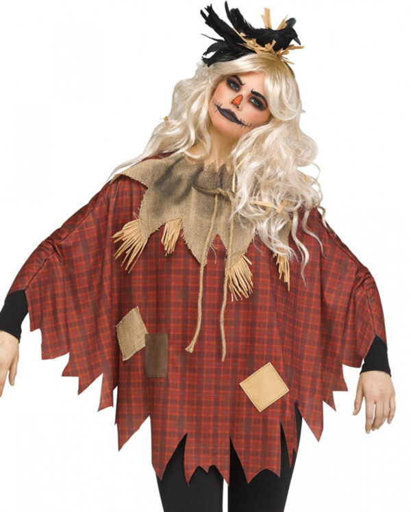 Scary Crow Poncho One Size