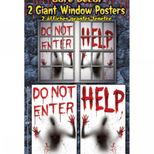 Blutige Fenster Poster 2 St.