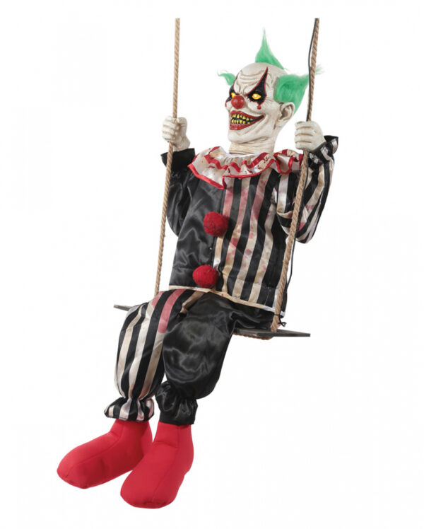 Schaukelnder Horror Clown Chuckles Animatronic