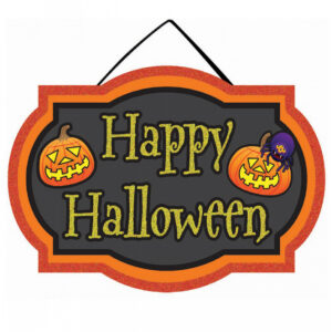 Happy Halloween Schild