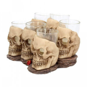 Totenkopf Schnapsglas Set 6 St.