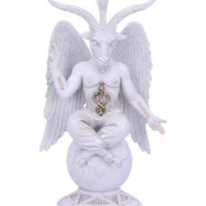 Weiße Lord Baphomet Figur 25cm