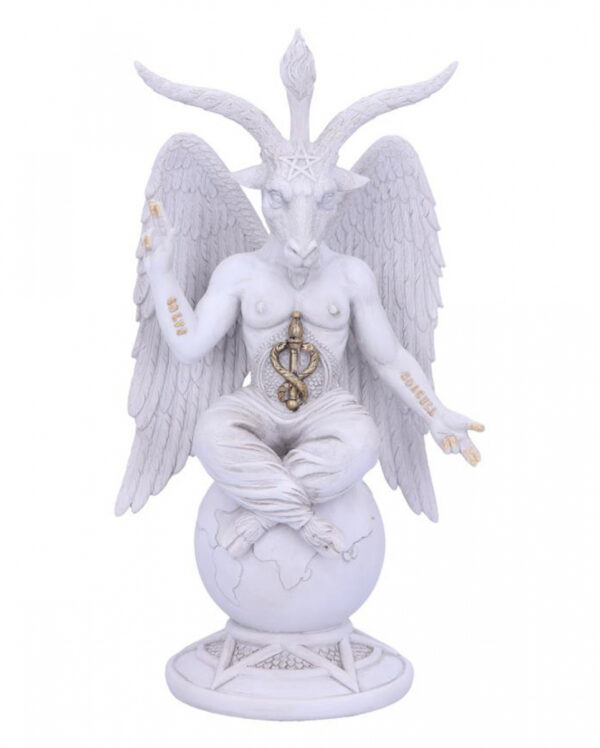 Weiße Lord Baphomet Figur 25cm