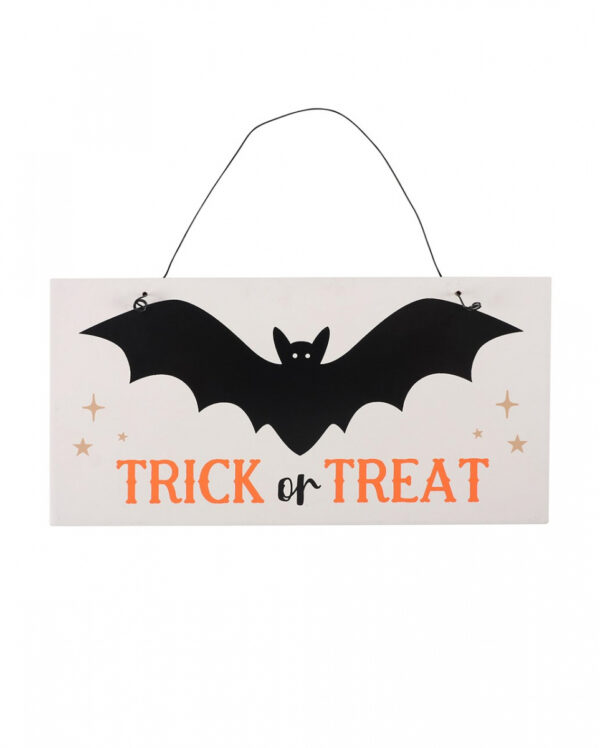 Fledermaus Trick or Treat Hängeschild