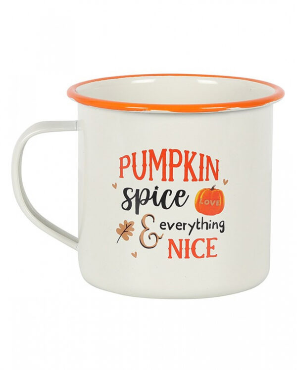 Pumpkin Spice Emaille Becher