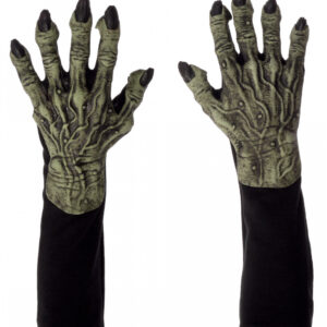 Grüne Monster Hexe Handschuhe