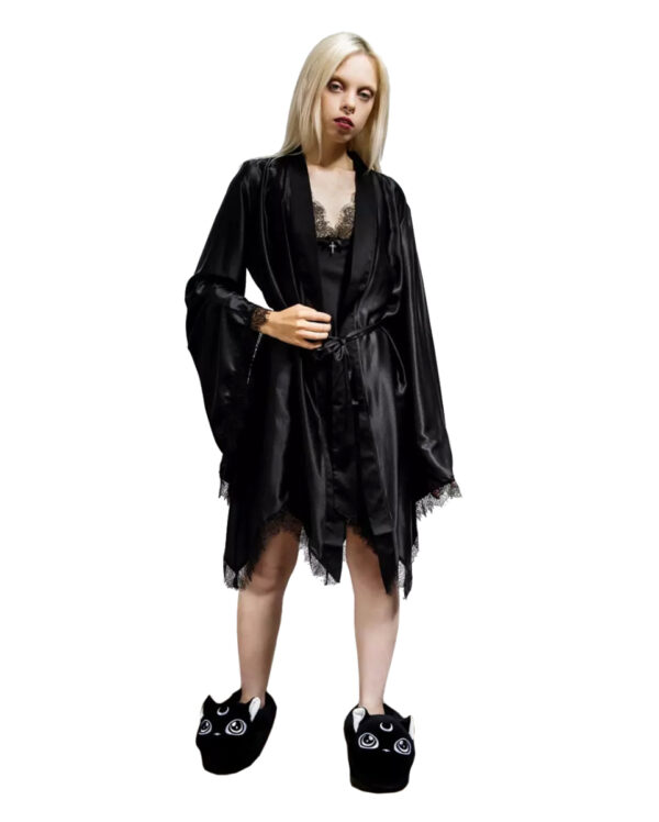 KILLSTAR Devils Lullaby Satin Robe 4XL