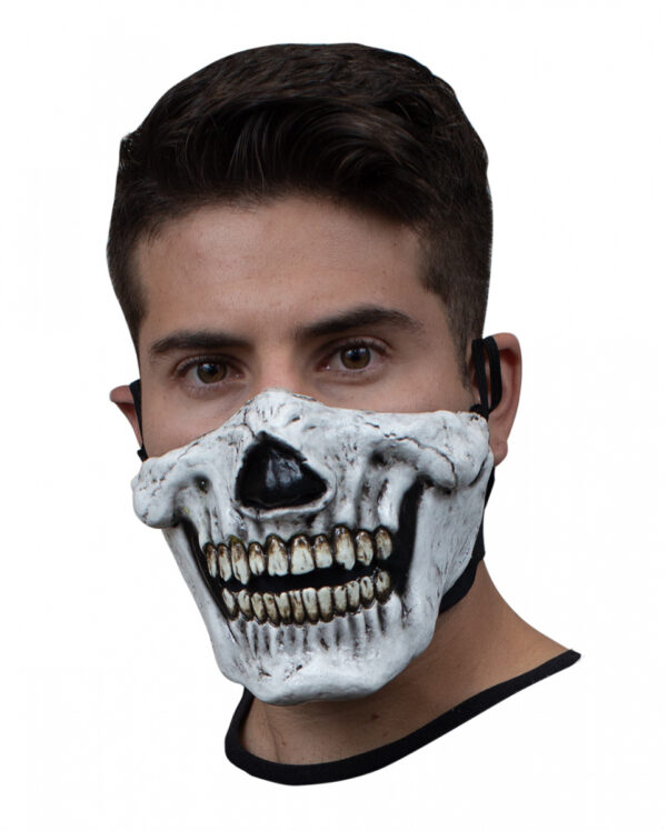 Totenkopf Halbmaske aus Latex