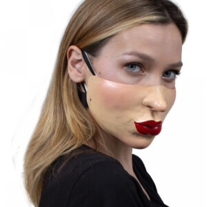 Duckface Halbmaske aus Latex