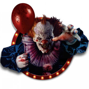 Selbstklebende 3D Deko Folie Horror Clown