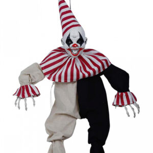 Zappelnder Horror Clown Hängefigur 80cm