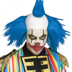 Twisty Horrorclown Perücke blau