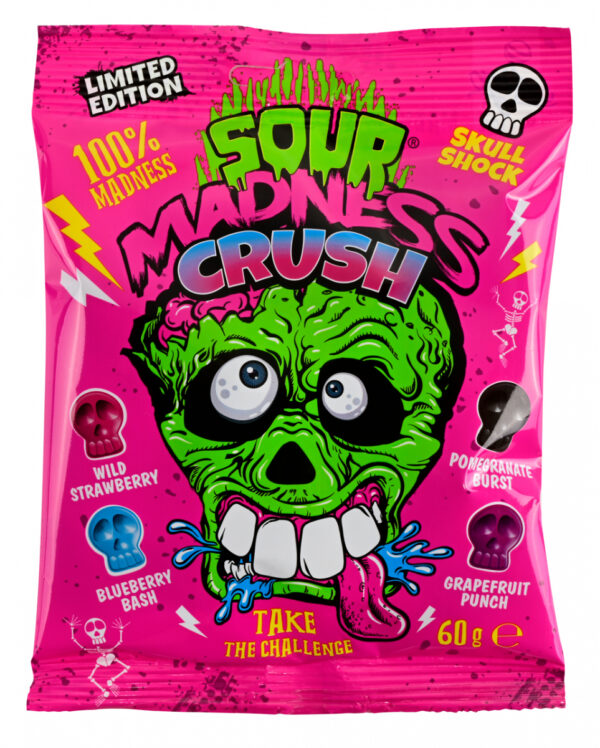 Sour Madness Crush Totenkopf Bonbon Mix 60g