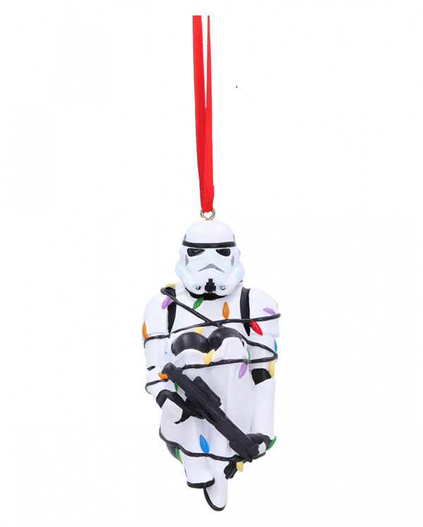 Star Wars Stormtrooper in Lichterkette Weihnachtskugel 9cm