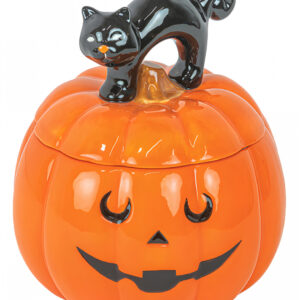 Halloween Kürbis & Katze Keksdose 22cm