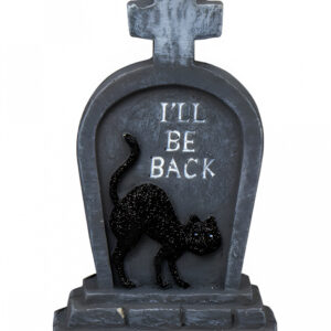 I'll Be Back Deko Grabstein mit Katze 14