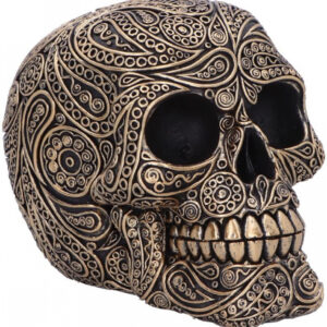 Paisley Black & Gold Totenkopf 15cm