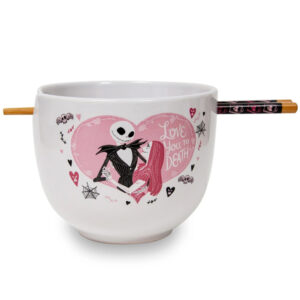 Disney TNBC Jack & Sally Ramen Bowl mit Stäbchen