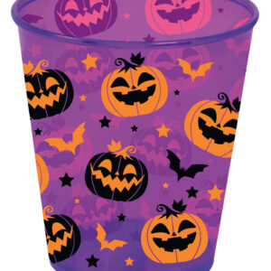 Halloween Kürbis & Fledermaus Partybecher 10cm