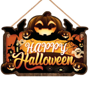 Happy Halloween Holzschild 35x20cm