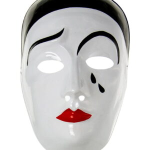 Pierrot Maske PVC