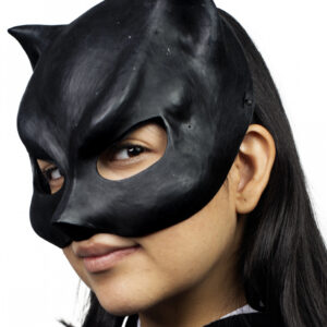 Catwoman Latex Halbmaske