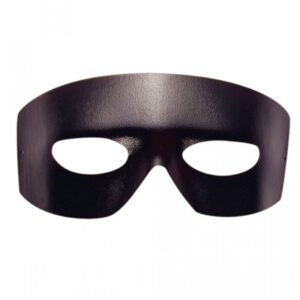 Banditen Maske in Lederoptik