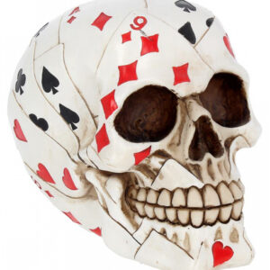 Totenkopf mit Pokerkarten Design