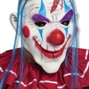 Clown Maske mit Stirnwunde