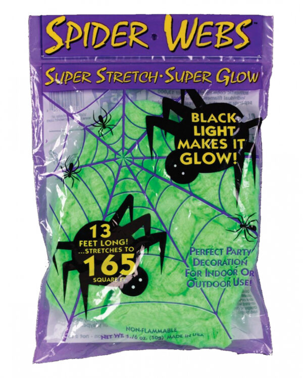 Black Light Spinnweben 50g