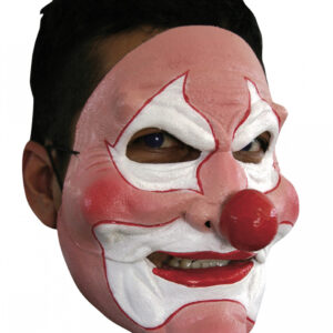 Crazy Clown Halbmaske