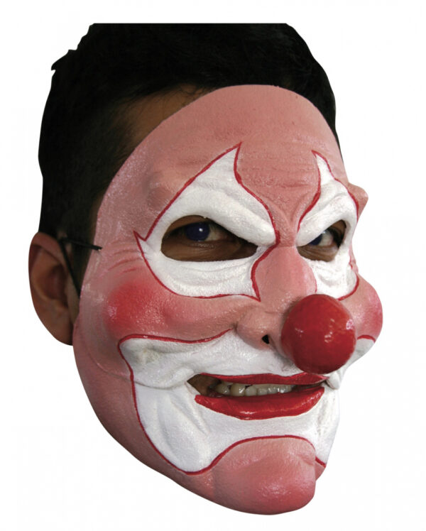 Crazy Clown Halbmaske