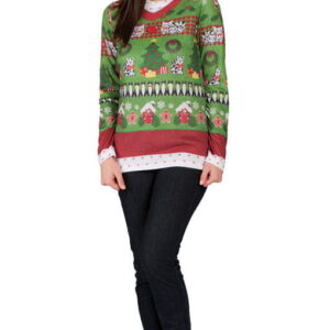 Kitschiges Damen Weihnachts Longsleeve L / 40