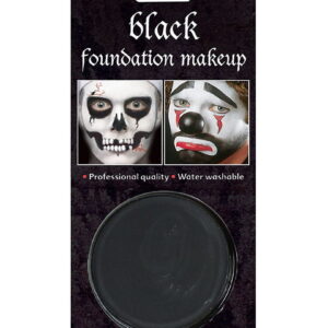 Halloween Basis Make-up schwarz