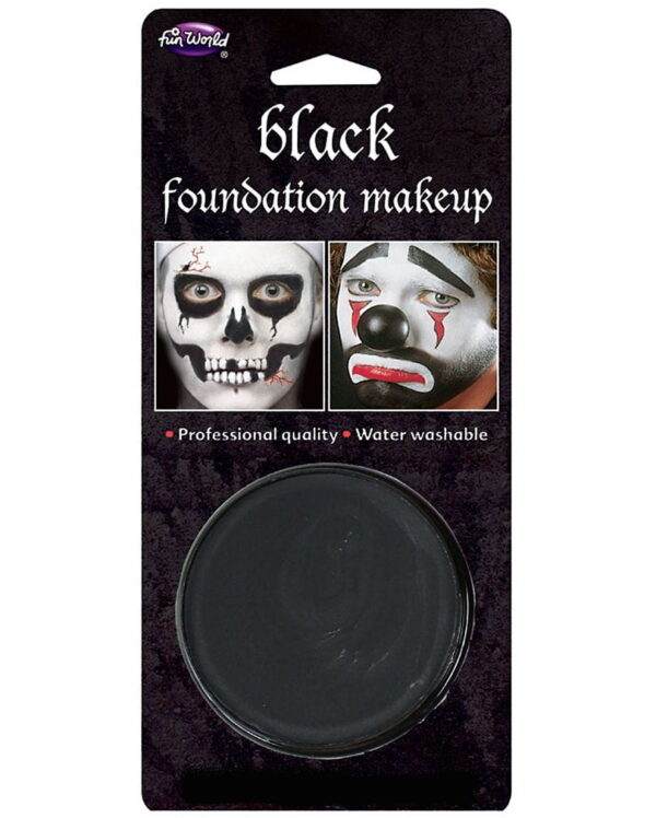 Halloween Basis Make-up schwarz