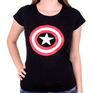 Captain America Damen T-Shirt The Shield L